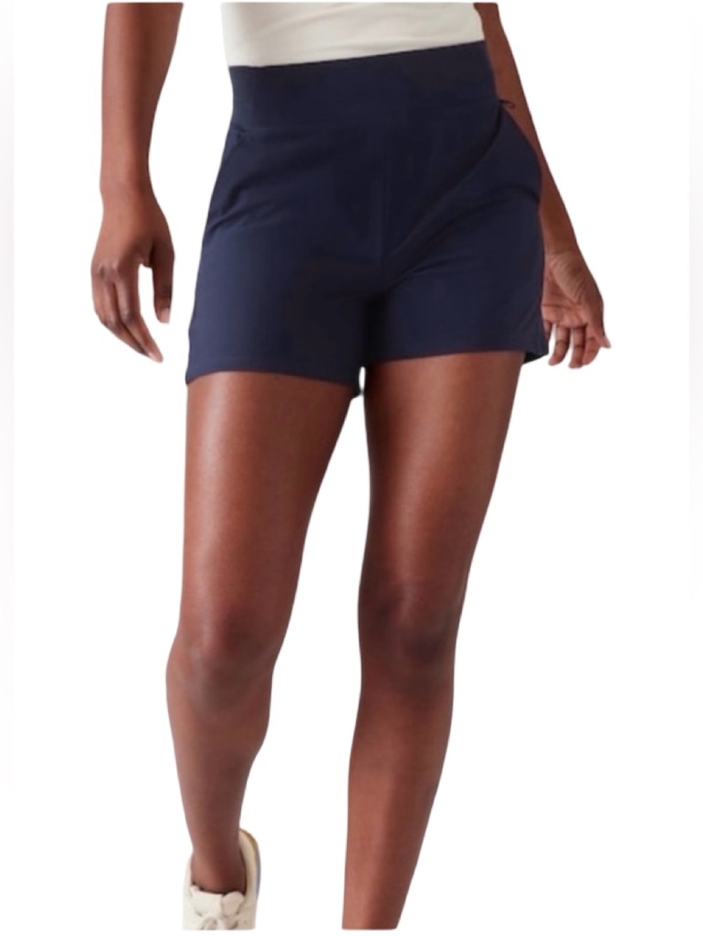 Athleta Navy Brooklyn Mid-Rise Athletic Shorts - Picture 10 of 15